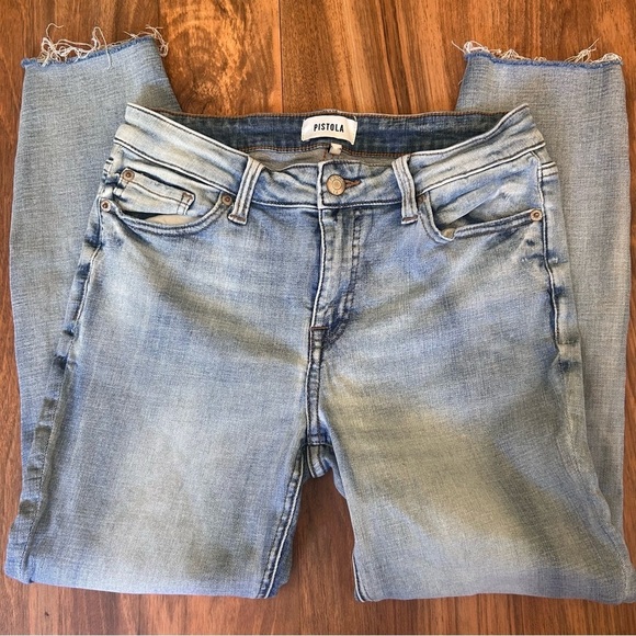 Pistola Light Wash 28 Stretchy Cropped Jeans - Picture 1 of 7